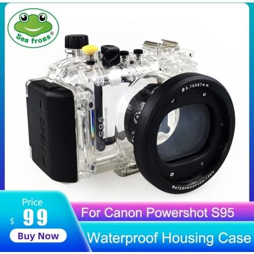 For Canon Powershot S95 Diving Photography Case Waterproof Swimming Bag for Canon S95 Camera Waterproof Housing S95 Cover