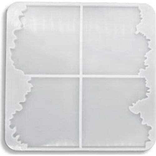 Resin Coaster Molds, Silicone Agate Coaster Mold, Epoxy Resin Casting for Faux Agate Slices, Cup Mat