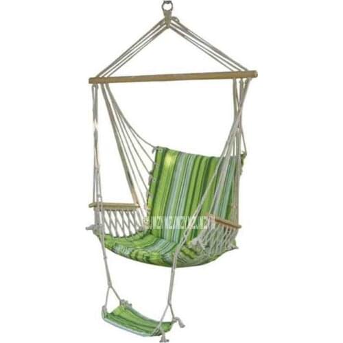 Outdoor Garden Beach Patio Yard Swing Hammock Hanging Chair Breathable Thick Cotton Canvas Swing Casual Adult Park