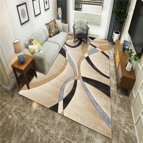 Living Room Bedroom Carpet Crawling Mat Modern Minimalist Nordic Geometric Sofa Cushion Safe Non-slip Home Decoration Products