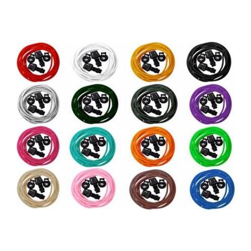 Hot Selling 3MM Diameter Multi-color High Elastic Rubber Running Shoelace One Pair Free Shipping