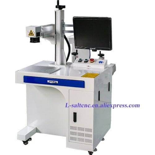 Mini laser cutting machine JHPRO raycus 30W fiber laser marking with rotary axis