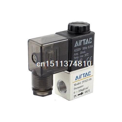 2V025-08 Model Pneumatic Control Air Solenoid Valve Coil AC220V 50HZ 6VA