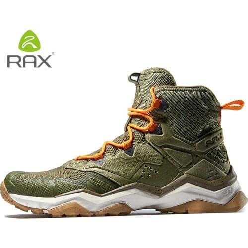 Men Waterproof Hunting Hiking Shoes Male Shock Absorption Mountain High Top Shoes Lace Up Climbing Trekking Sneaker AA52335