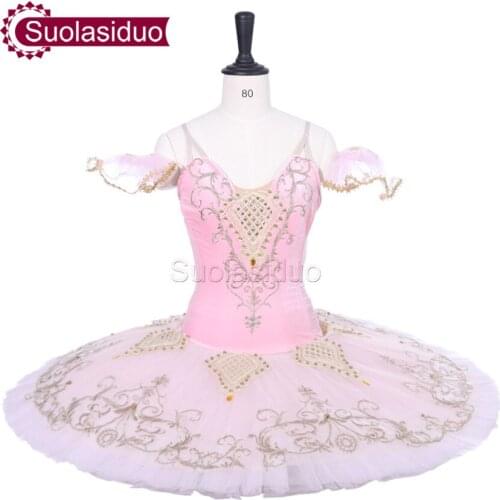 New Arrival Adult Pink Professional Stage Ballet Tutu Costumes Women Ballet Dance Performance Dress Apperal Girls Ballet Skirt