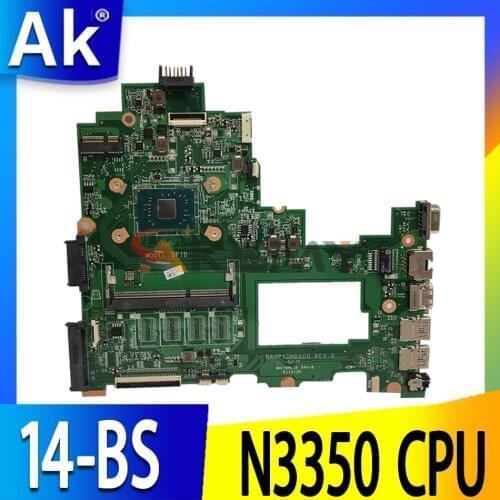 Akemy DA00P1MB6D0 Main Board For HP 14-BS series 14-BS043N Laptop motherboard DDR3L with Processor onboard