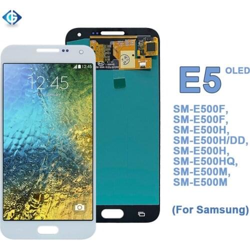 Tested 5.0'' OLED Digitizer For Samsung for Galaxy E5 LCD Display Touch Screen Assembly For Samsung E5 Duos E500 Full Pantalla