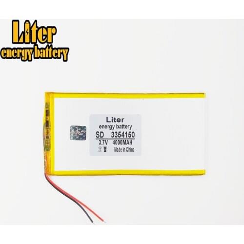 Size 3354150 3.7V 4000mah Lithium Tablet polymer battery with Protection Board For PDA PCs Digital Products