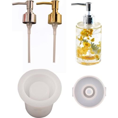 Travel Bottle Silicone Mold Dispenser Pump Perfume Storage Bottle Mould Diy Sub-bottling Spray Tool
