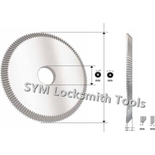 Solid Carbide Key Cutter FP24 DAKOTA Milling Cutter For JMA DAKOTA EXTRA/JMA DAKOTA G Key Cutting Machines