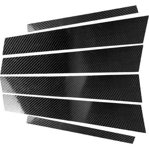 Carbon Fiber Car Window Pillar Post Cover Trim For BMW 3Series E90(2005-2012)