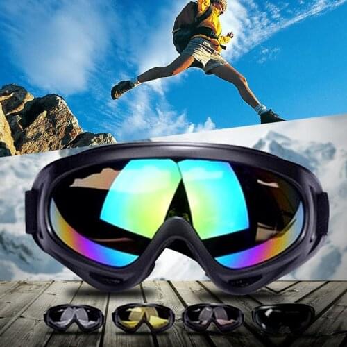 Windproof Ski Sport Eyeglasses Motorbike Cycling Goggles Women Men Elastic Bandage Design Portable Outdoor Sport Riding Glasses