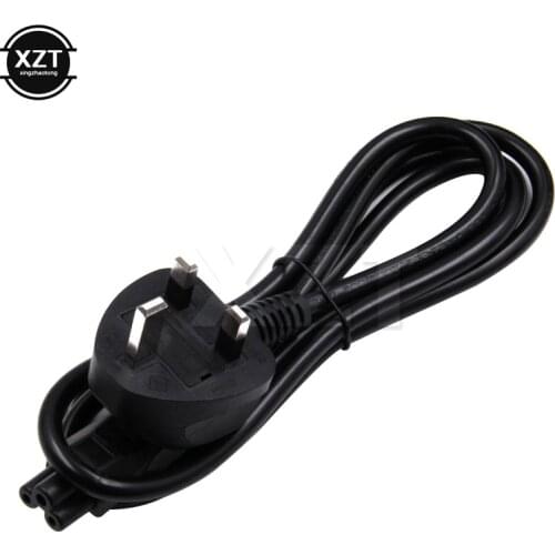 High Quality 1pcs High Quality 3 Prong 3-Pin UK Plug Power Cable Cord for Laptop Notebook LCD LED Charger Adapter