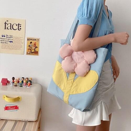 Youda Bags for Women Polyester Shoulder Bag Reusable Shopping Pack Casual Tote Female Handbag for Certain Number of Dropshipping