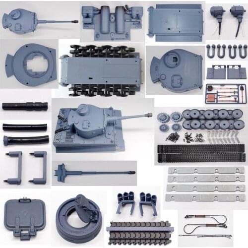 HL 1/16 3818-1 Tiger Tank Spare Parts Paste Fender Round Cover Cable Headlamp Ring Cannon Barrel