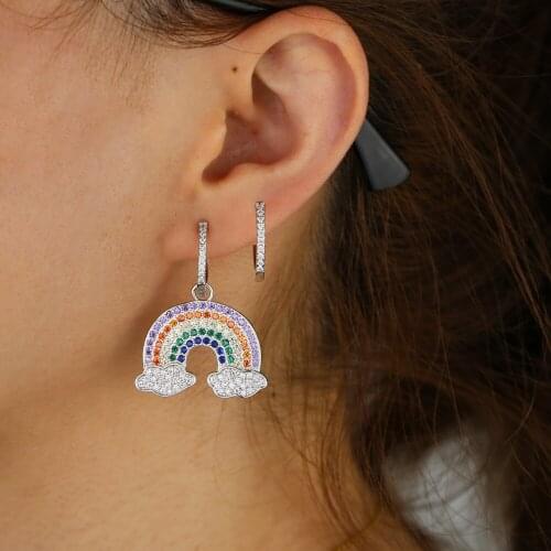 2019 summer new arrived dangle drop earring new two way used DIY charm Circle clip women trendy earrings