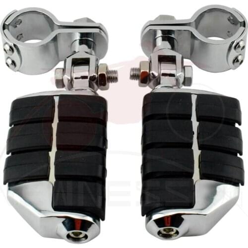 1.25inch 32mm Motorcycle Engine Guard Footpeg Footrest Clamps Mounting Kit For Honda Shadow Aero 750 Suzuki Volusia Boulevard