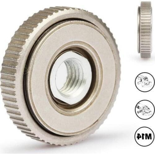 1pc M14 Thread Angle Grinder Accessories Inner Outer Flange Nut Replacement Quick Release Power Tools For Bosch Makita