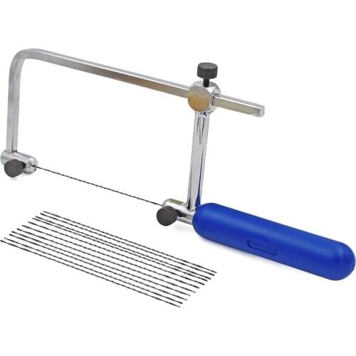 13pcs Adjustable Saw Frame Bow ABS 400 For Jewellers Wax Carving Tool Mini Hand Saw For Wood Metal Cutting Depth 76mm