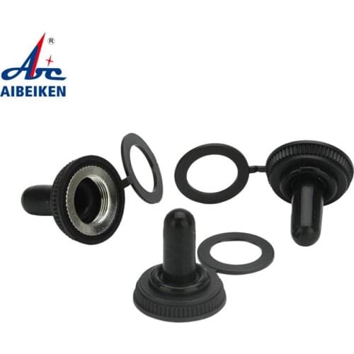 5PCS/LOT 6mm Switch Cap Waterproof Cover Caps For MTS Toggle Switches 12mm Rubber Sleeve Cap for KN switch