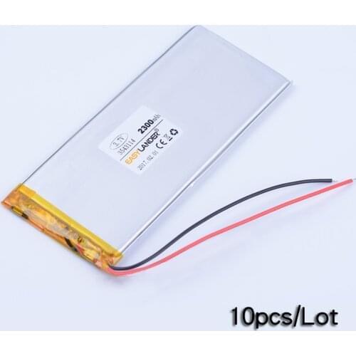 3543114 10pcs/Lot 3.7V 2300mAh Rechargeable li-Polymer Li-ion Battery For power bank PDA Tablet PCs Digital Products 3545114