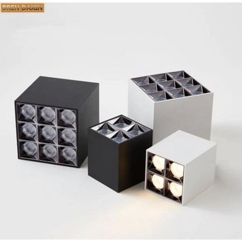 Anti-glare downlight LED surface mounted 8W16W18W36W lighting living room ceiling type bold lamp grille lamp