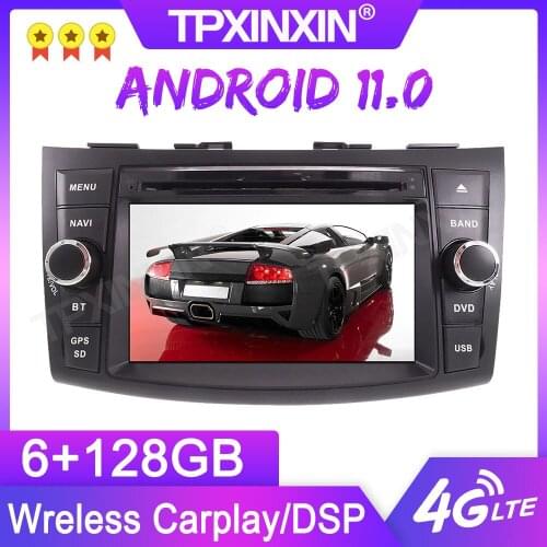 Android 11.0 6+128G For SUZUKI SWIFT 2011-2016 GPS Car Multimedia Player Headunit Audio Radio Navigtion Tape Recorder