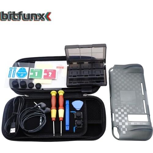 Carry Case for Nintendo Switch EVA Travel Protector Case Kit with Handle Dual Zippers Switch Bag for Game Storage Accessories