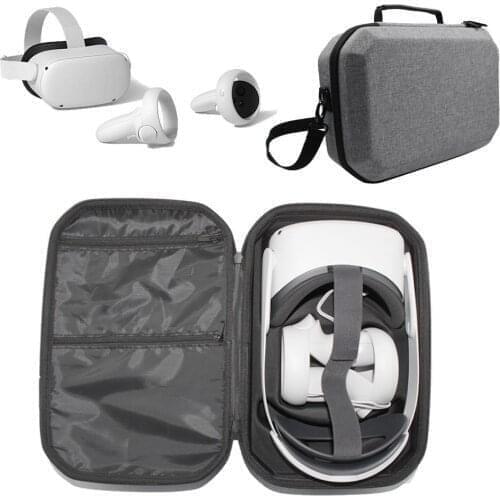 Storage Box For Oculus Quest2 VR Headset Travel Carrying Protective Case Hard EVA Storage Box Bag For Oculus Quest2 VR Accessory