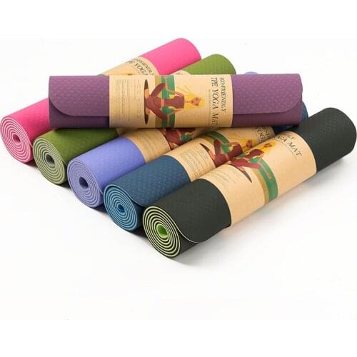 183 * 61 * 0.6CM Yoga Mat Home Exercise Fitness Pilates Home Exercise Exercise Mat