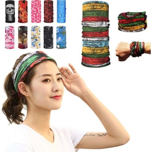 Multifunctional Bandana Breathable Face Mask Fashion Hip Hop Sweat Balaclava Outdoor Cycling Cap For Headband Women Men