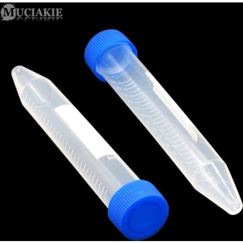 MUCIAKIE 10PCS 15ML Nursery Trays Bottle PP Centrifuge Tube with Cover Great Bottle for Saving 'Seeds' Good Quality