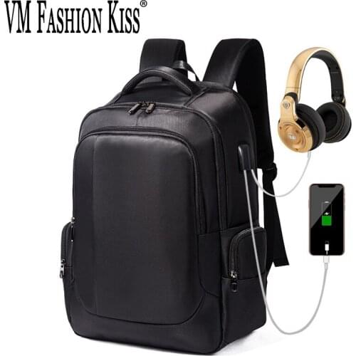 2019 New Waterproof Backpack Men Laptop Back Pack Mochilas Feminina USB Charging Large Capacity Business Travel Backpack Bookbag