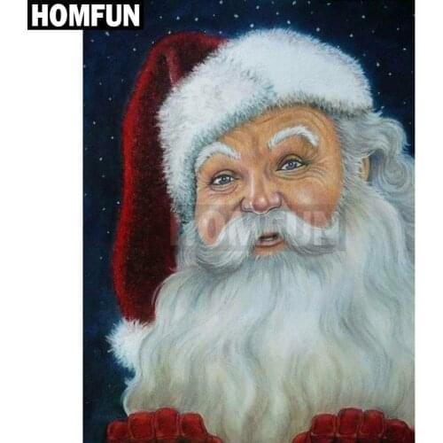 HOMFUN Full Square/Round Drill 5D DIY Diamond Painting "Santa Claus" Embroidery Cross Stitch 5D Rhinestone Decor A00217