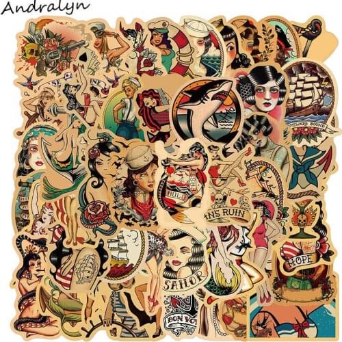 10/50Pcs/set Sexy Nauti Retro Girl Stickers For Motorcycle Skate Bike Laptop Suitcase Mobile Guitar Refrigerator Conservative