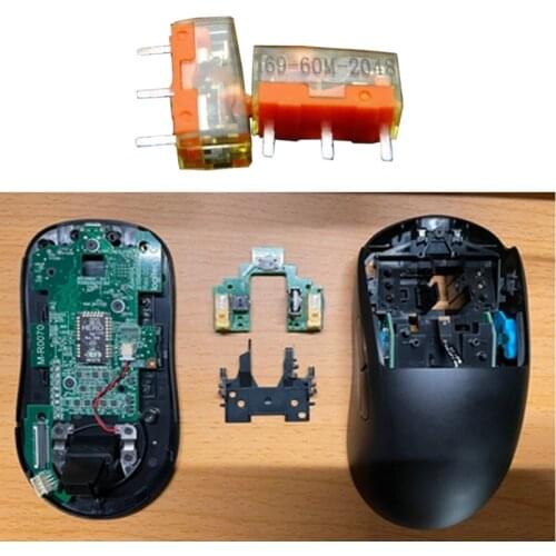 New Arrival 2Pcs/pack TTC Dustproof Gold Mouse Micro Switch Micro Button Gold Contactor 60 Million Click lifetime Repair Parts