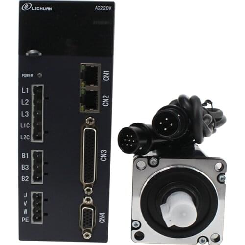 Single 220V~240V Phase Nema24 60mm 600w 1.91n.m 60ST-01930 3000rpm 17bit Absolute Brushless Ac Driver Servo Motor Kit