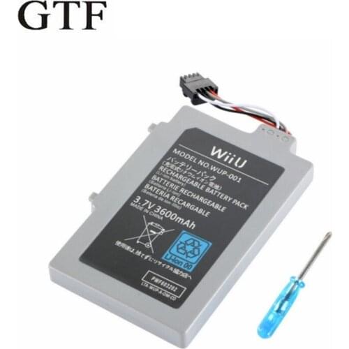 Rechargeable block of battery power from lithon 3.7v 3600mah for wii u gamepad 3600mah batteries