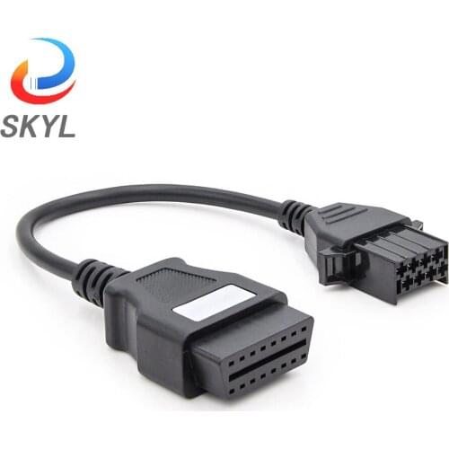 SKYL OBD2 Connector Adapter For Volvo Truck 8 Pin OBD to OBD2 16Pin For Volvo OBD2 Diagnostic Auto Tool OBD Extension Cable