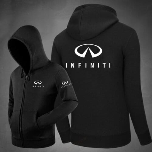Winter autumn Warm Hoodies Men Women 2019 Nissan Infiniti Sweatshirt Zipper Fleece Oversized Coats Jackets Size 3XL