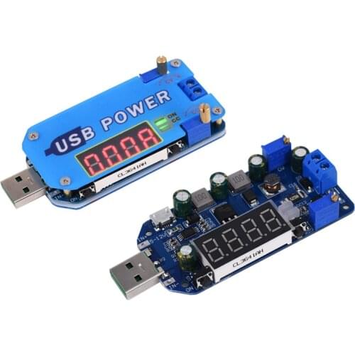 Router USB Voltage Conversion Cable 5V to Lightning Adjustable Boost Module Voltage Current Display Desktop Power Supply