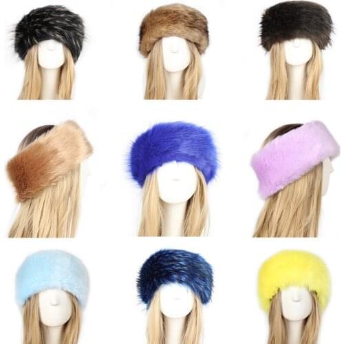 Fashion Women Winter Hat Keep Warm Circle Cap Colored Faux Fur Headgear Hat Snow Caps Женская Шапка Кепка Hat Шапка