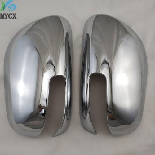2PCS ABS Chrome Door Side Rearview Mirror Cover Trim For TOYOTA Fielder 2009 COROLLA 2011 Accessories Car Styling