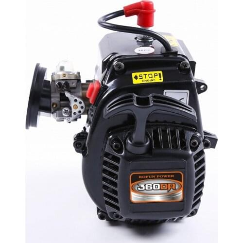 36CC Double Piston Ring 2-stroke Gasoline Engine with Walbro Carburetor and NGK Spark plug for ROFUN LOSI HPI gas powered RC car