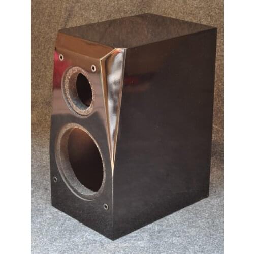 6.5 inch black glossy bookshelf empty box empty speaker cabinet