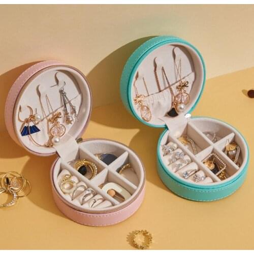 70% Dropshipping!!Jewelry Box Waterproof Portable Lightweight Exquisite Round Shape Jewelry Storage Holder Organizer