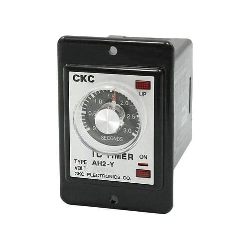 AH2-Y Power On AC 220V 0-3s Seconds DPDT Delay Time Relay Timer
