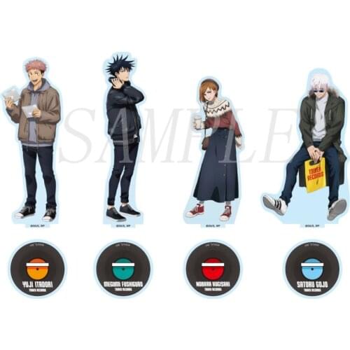 Anime Jujutsu Kaisen Itadori Yuji Gojo Satoru Acrylic Figure Film Stand Display Model Plate Fashion Table Decor Christmas Gift