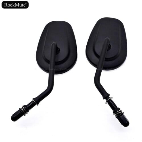Rearview Side Mirrors For Harley Dyna Softail IRON XL 883 1200 48 72 Fat boy V-Rod Road King Glide Motorcycle Bikes Black Chrome