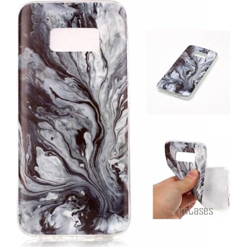 For Samsung Galaxy S8 Case Marble Stone image Painted Silicon Soft Cover For Samsung S8 5.8" Mobile Phone Bags Funda